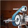 VEVOR Ponceuse à bande, 762x25,4 mm, polisseuse à bande vitesse variable avec VFD, rectifieuse de polissage 550 W, 2 moules de m