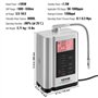 VEVOR Ioniseur d'Eau PH 3,5-10,5 Purificateur d'Eau à l'Acide Alcalin ORP +500 à -550 mV Électrolyseur Électrode 5 Plaques 7 Rég