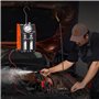 VEVOR Détecteur de Fuite de Carburant 2 Modes Air et Fumée, Machine à Fumée Automobile EVAP avec Pompe Intégrée, Manomètre, Nive