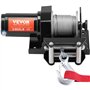 VEVOR Treuil électrique 907 kg, 12 V CC treuil pour VTT/UTV avec câble en acier à 7 brins de Φ0,4 x 1188,7 cm, télécommande à di