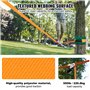 VEVOR Slackline 18,3 m Sangle d'Équilibre Charge 226,8 kg Jeu Complet avec Protecteur d’Arbres Entraîneur de Bras Configuration 