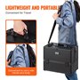 VEVOR Mallette de Maquillage Plateaux 6 Niveaux Boîte de Rangement Portable 370 mm avec Poignée, Sangle, Trousse Maquillage Prof