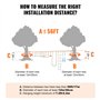 VEVOR Parcours Ninja pour Enfants Kit Slackline et Parcours d’Obstacles 2x17 m Charge 226,8 kg 12 Obstacles Équipement de Jeu Ex