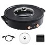 VEVOR Appareil à Fondue Chinoise avec Gril 2-en-1, Hot Pot Électrique 1800 W, Fondue Électrique avec Double Contrôle de Températ