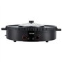 VEVOR Appareil à Fondue Chinoise avec Gril 2-en-1, Hot Pot Électrique 1800 W, Fondue Électrique avec Double Contrôle de Températ