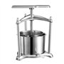 VEVOR Pressoir à Fruits Manuel 6 L Pressoir à Vin en Inox Base en Aluminium Presse-Fruits Manuel Baril Intérieur 18 x 15 cm Broy