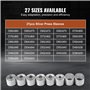 VEVOR Kit Extracteur de Roulements et Silentbloc 36PCs, Outils de Montage et de Démontage de Silentblocs Bague en Acier, avec Ét