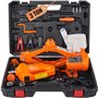 VEVOR Cric Losange 3 T 12 V DC Cric Électrique à Ciseaux Levée 130-370 mm 170-420 mm Cric de Levage avec Clé à Chocs Manivelle C