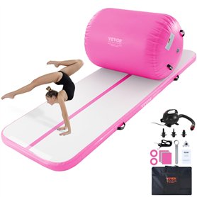 VEVOR Ensemble de Tapis Gymnastique Gonflable et Rouleau