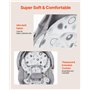 VEVOR Balancelle Transat Bébé 3 Vitesses 3 Positions de Siège Panneau Tactile IMD Télécommande Bluetooth 10 Berceuses Prédéfinie