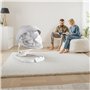 VEVOR Balancelle Transat Bébé 3 Vitesses 3 Positions de Siège Panneau Tactile IMD Télécommande Bluetooth 10 Berceuses Prédéfinie