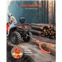 VEVOR Pince Forestière pour Troncs 812 mm, Pince de Levage pour Bois Bûches Grumes Pivotante 2 Griffes Capacité de Levage 700 kg