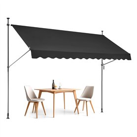 VEVOR Auvent de terrasse rétractable 350 x 120 cm