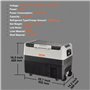 VEVOR Glacière Électrique Portable de 35 L Réfrigérateur de Voiture Portable 12/24 V CC 100-240 V CA Frigo Voiture Double Zone 0