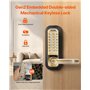 Serrure de Porte d'Entrée Sans Clé à Clavier Mécanique