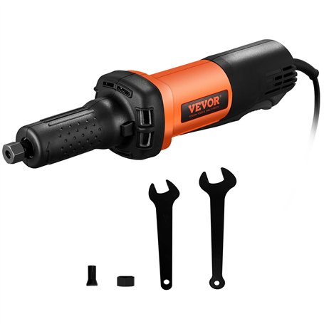 VEVOR Mini meuleuse droite 820 W 7000-30000 tr/min 6 vitesses Ponceuse multifonction avec câble de 1