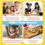 Pizza &Pâte DIY - Kit Argile Autodurcissante Pâte à Modeler, Slime Enfant pour Activités Manuelles Filles et Garçons, Kit Créati