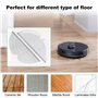 Chiffons Chuancheng pour aspirateur Xiaomi Roborock S6 S5 MAX S60 S65 S5 S50 S55 E25 E35 - Blanc - Tissu - 3 pièces - Sol dur