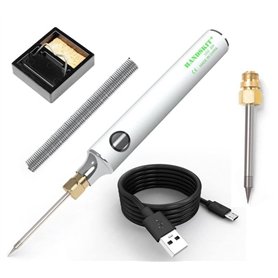 Kit de fer à souder USB 5V 8W Mini pistolet à fer à souder électrique température réglable avec support à souder et fil