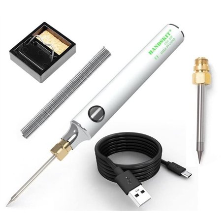 Kit de fer à souder USB 5V 8W Mini pistolet à fer à souder électrique température réglable avec support à souder et fil