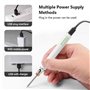 Kit de fer à souder USB 5V 8W Mini pistolet à fer à souder électrique température réglable avec support à souder et fil