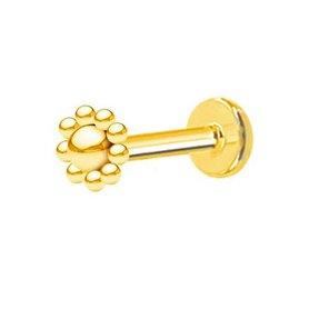 DENI Un petit piercing labret 4 mm pour tragus