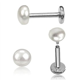 DENI 2 piercings perle 5 mm pour tragus