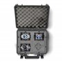 mc-cases ® Valise de Montres pour 4 Montres - Mallette a Montre de Transport - étanche/verrouillable/Grande Protection - Made in