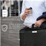 mc-cases ® Valise de Montres pour 4 Montres - Mallette a Montre de Transport - étanche/verrouillable/Grande Protection - Made in