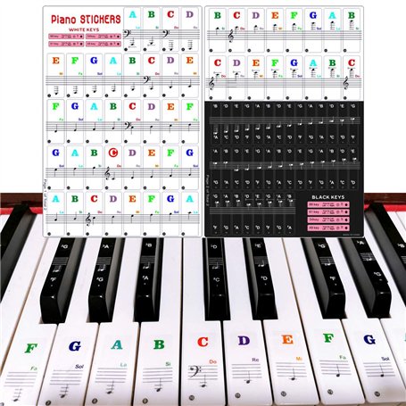Amovibles Autocollants de Clavier de Piano