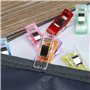Gwhole Lot de 108 Clips Pinces 2.7cm x 1cm en Plastique pour Tissu Reliure Couture Artisanat