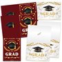 Cartes de remise de diplôme avec enveloppes et autocollants – Lot de 12 cartes