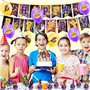 Deco Anniversaire Basket Ensemble 32PCS De Décorations De Fête de Anniversaire Basket-Ball Ensemble De Décorations De Fête De Ba