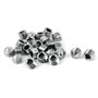 sourcing map Vis Pointeau Conique pour Poignée de Porte Vis Sans Tête Hexagonale M6 x 5mm hauteur 25 pcs Ton argent