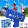 Stiitch Machine à Bulles pour Enfants Pistolet à Bulles Mignon de Dessin Animé Jouets à Bulles Multiples de Grande Capacité Conv