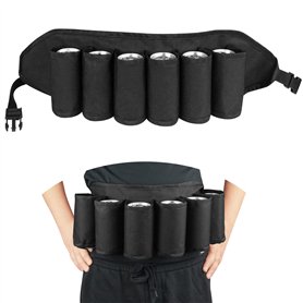 VireEyU Ceinture Porte-Bière pour 6 Canettes - Multifonctionnelle pour Activités Extérieures et Festivals