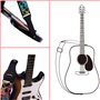 rayzm Sangle en Coton pour Guitare Acoustique/électrique ou Basse,6.5cm de Large pour les Adultes (Trop Grand pour les Enfants)
