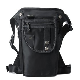 Xieben Nylon Drop Leg Sac pour Hommes Femmes Taille Fanny Packs Moto Vélo Randonnée Vélo Pêche en Plein Air Steampunk Tactique R