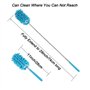 Prettydate Lot de 3 plumeaux à main en microfibre Extensible Brosse à épousseter Lavable Avec perche télescopique Pour nettoyage
