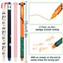 Étui École 2 en 1 en Silicone Souple + 4 Stylo gel Effaçable,Kawaii Requin bleu, Porte-Plume Étanche avec Fermeture Éclair, Poin
