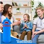 Étui École 2 en 1 en Silicone Souple + 4 Stylo gel Effaçable,Kawaii Requin bleu, Porte-Plume Étanche avec Fermeture Éclair, Poin