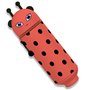 GDFJBG Trousse Ecole 2 en1 en Silicone Souple - Trousse Silicone Verticale, Kawaii Requin Trousse Porte-Stylo de Table,Porte-Plu