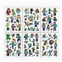 Tatouage Temporaire Enfant 6pcs Miner Tatouage Enfant Tatouage Temporaire Etanche pour Fille Garcon Tatouages Ephémères pour Enf