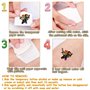 Tatouage Temporaire Enfant 6pcs Miner Tatouage Enfant Tatouage Temporaire Etanche pour Fille Garcon Tatouages Ephémères pour Enf