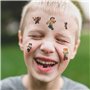 Tatouage Temporaire Enfant 6pcs Miner Tatouage Enfant Tatouage Temporaire Etanche pour Fille Garcon Tatouages Ephémères pour Enf
