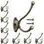 KINDPMA 8PCS Patère Porte Manteau Murale Vintage Crochet de Porte Métal Crochet de Manteau Rétro avec 16pcs Vis pour Porte-Mante