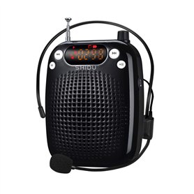 Amplificateur voix portable avec microphone casque 10W Batterie rechargeable 2000mAh Système de sonorisation amplificateur de vo