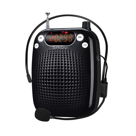 Amplificateur voix portable avec microphone casque 10W Batterie rechargeable 2000mAh Système de sonorisation amplificateur de vo