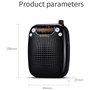 Amplificateur voix portable avec microphone casque 10W Batterie rechargeable 2000mAh Système de sonorisation amplificateur de vo