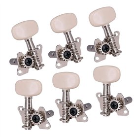 kesoto 6 Mécaniques Metal Machine Guitar Machine (3 Gauche 3 Droite) - Remplacement De La Clé De Réglage Des Cordes Pour Guitare